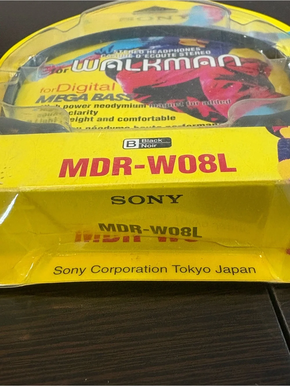 Vtg Sony MDR-WO8L Stereo Headphones for Walkman Mega Bass NOS 1995 NEW SEALED